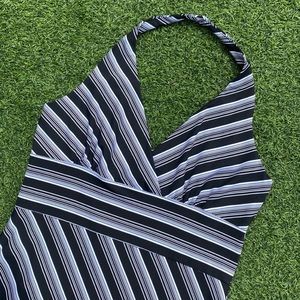 90s midi halter dress ~